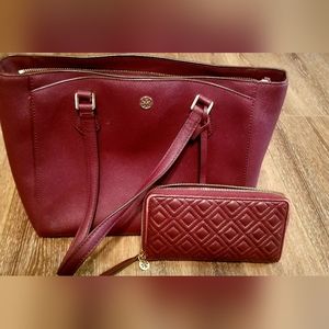 TORCH BURCH PURSE AND WALLET